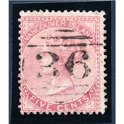 British Columbia #5 fine used.