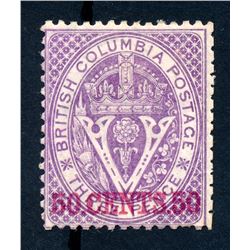 British Columbia #12 fine unused.
