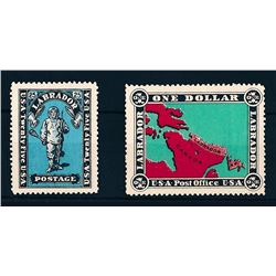 Labrador 25¢ and $1 labels.