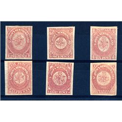 Newfoundland #17, 18, 20-23 VF-XF mint.