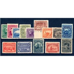 Newfoundland #61-74 F-VF mint set.