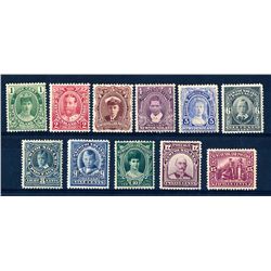 Newfoundland #104-14 F-VF mint hinged set.