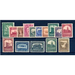 Newfoundland #145-59 F-VF mint hinged set.