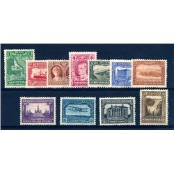 Newfoundland #172-82 F-VF mint hinged set.