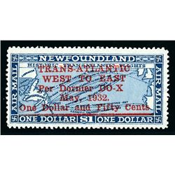 Newfoundland #C12 F-VF never hinged.