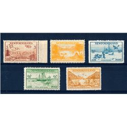 Newfoundland #C13-17 VF mint very lightly hinged set.