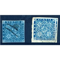 Nova Scotia #2, 2b fine used.