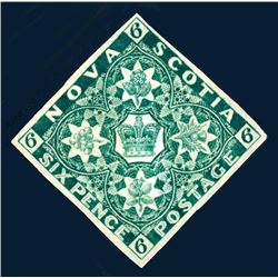Nova Scotia #5TC5 VF reprint die proof.