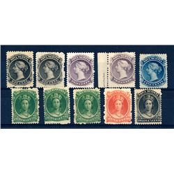 Nova Scotia #8-13 plus varieties F-VF mint hinged.