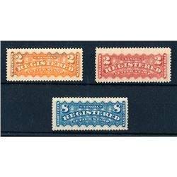 Canada #F1, F1b, F3 F-VF mint.
