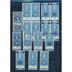 Canada #FSC17a/FSC26b mint NH and used selection.