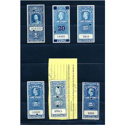 Canada #FSC17a, 22, 24, 26, 26a, 26b F-VF used