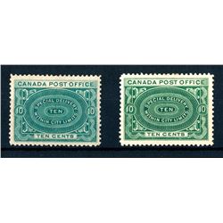 Canada #E1 & #E1a VF-XF mint hinged.