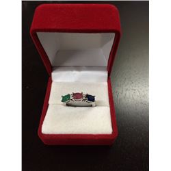 925 SILVER & GEMSTONE RING