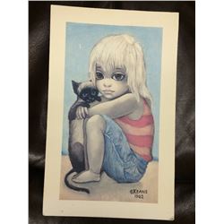SIGNED PRINT BY "KEANE"