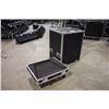 Image 2 : SLIDE OFF LID ROAD CASE, 50'' H X 26'' W X 32'' D OUTSIDE, 30 1/4'' H INSIDE, ORIGINALLY FOR LOTS