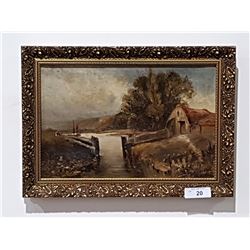 EARLY ORIGINAL OIL ON CANVAS
