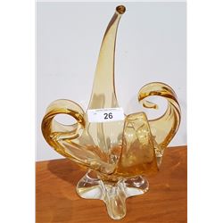 SIGNED CHALET ART GLASS SPIKE & CURL