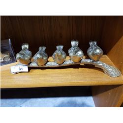 BRASS BIRDS ON A BRANCH FIGURE