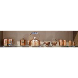 10 PCS OF COPPERWARE INCLUDING MEASURING CUP SET
