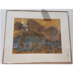 ORIGINAL PASTEL ARTIST SIGNED 26" X 32"