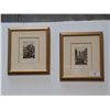 Image 1 : PAIR OF SIGNED HAND TINTED PRINTS