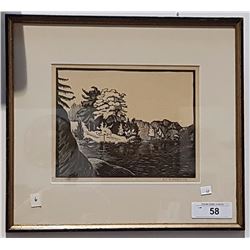 ORIGINAL PAINTING TITLED A QUIET CORNER BY W.F.G. GODFREY