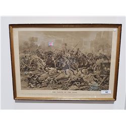 THE TAKING OF THE GUNS 1914 WW1 PRINT 27" X 20"
