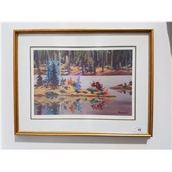 SIGNED LTD. ED. R. DUNFIELD PRINT 132/499 29" X 22.5"