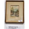 Image 1 : WATERCOLOUR ON PAPER TITLED RIVER SCENE SIGNED E.C. LOCKEY 1930 (LISTED CANADIAN ARTIST)