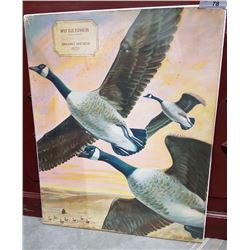 1940'S IMPERIAL SPECIAL CARDBOARD STORE DISPLAY LONG RANGE SHOT SHELLS 21" X 26"