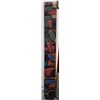 Image 1 : CARVED & PAINTED NATIVE CEDAR PLANK 8' X 1' (TOTEM STYLE)