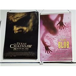TEXAS CHAINSAW MASSACRE & THE BLOB MOVIE POSTER
