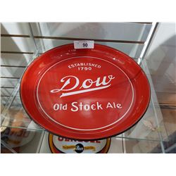 VINTAGE 1950'S ENAMEL DOW OLD STOCK ALE BEER TRAY