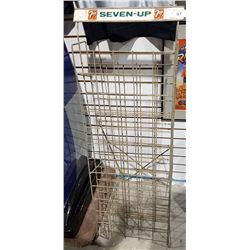 VINTAGE 7UP POP RACKS HOLDS 60 BOTTLES