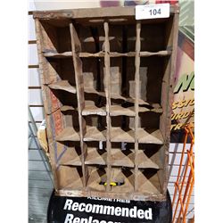 ORIGINAL PEPSI DOUBLE DOT WOODEN POP CRATE