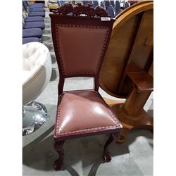 CARVED PAINTED CHAIR