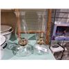 Image 1 : PAIR GLASS OIL LAMPS