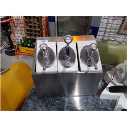 SET OF 3 ORIGINAL SODA FOUNTAIN DISPENSERS