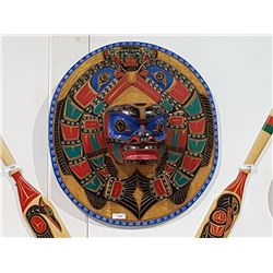 ORIGINAL JIMMY JOSEPH SIGNED NATIVE MASK APPROX. 36"