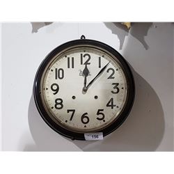 VINTAGE 1940'S INDUSTRIAL MEIJI WALL CLOCK