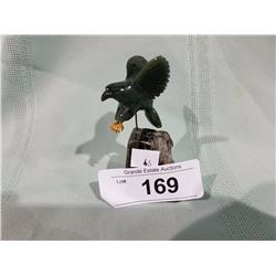JADE EAGLE W/GOLD TALONS
