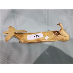ANTLER CARVED BIRDS ON ANTLER DISPLAY