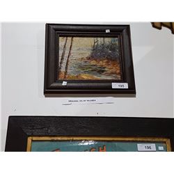 ORIGINAL OIL PAINTING BY MCCREA 14" X 15"