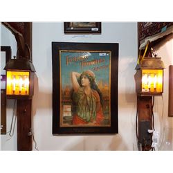 PAIR OF BRASS INTERIOR WALL LIGHTS