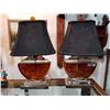 Image 1 : PAIR REPRODUCTION ART DECO TABLE LAMPS