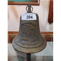 7.5" BRASS ANNIVERSARY PEARL HARBOUR BELL