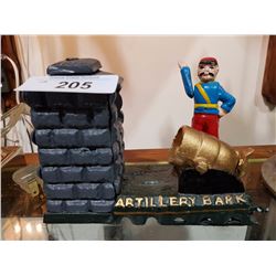 REPRODUCTION CAST IRON BANK ARTILLERY BANK