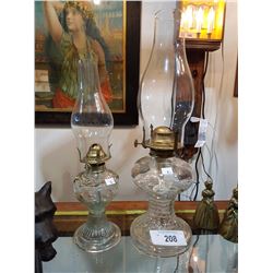 2 OIL LAMPS