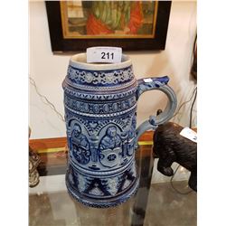 EARLY ENGLISH TANKARD 10"